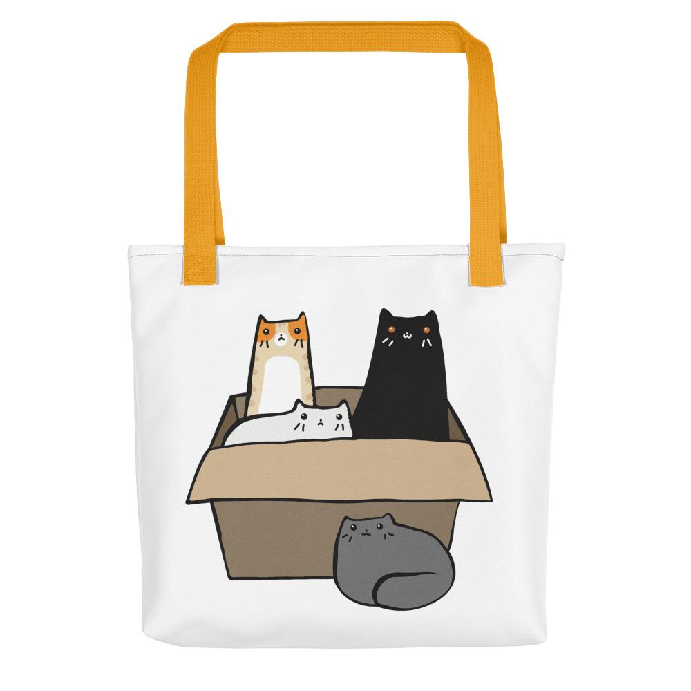 Cat Box Bag Bags LulaMeow Yellow 