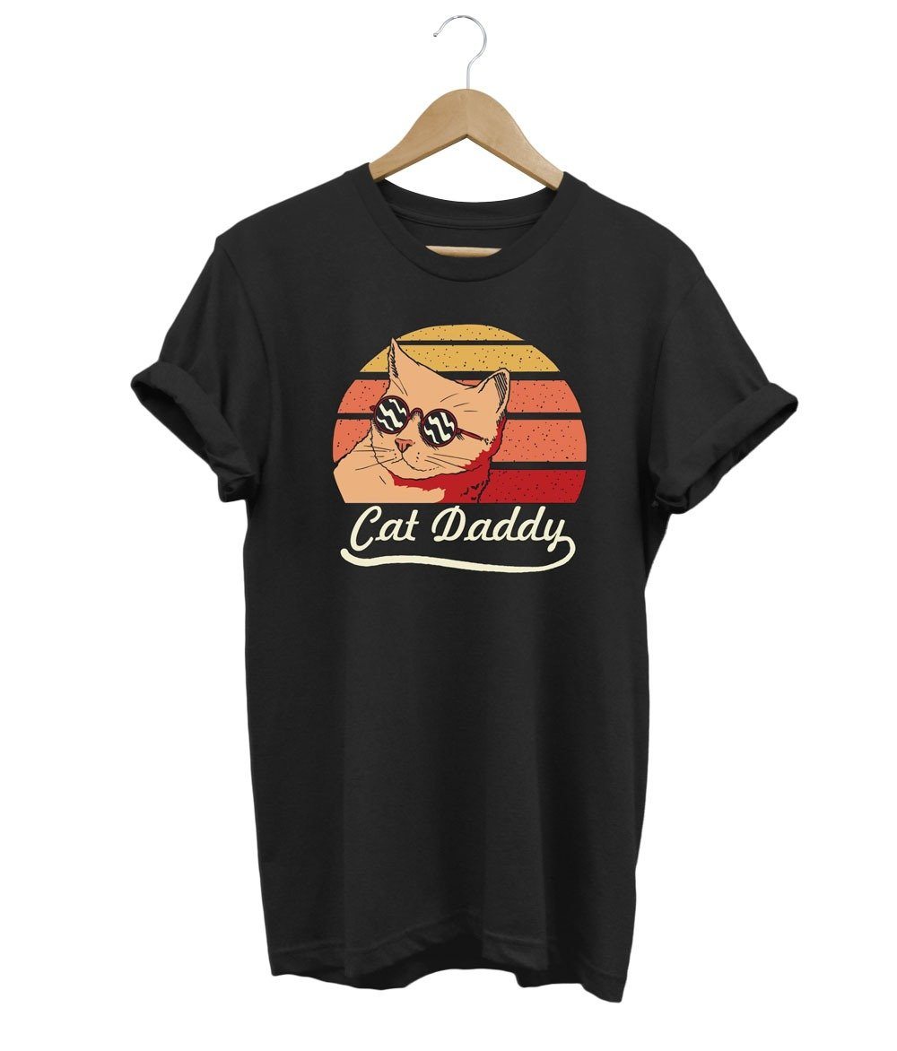 Cat Daddy T-Shirt LulaMeow Black S 