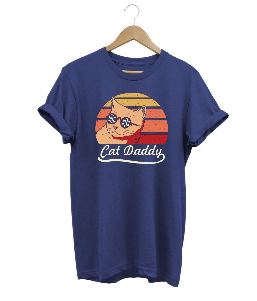 Cat Daddy T-Shirt LulaMeow Navy S 