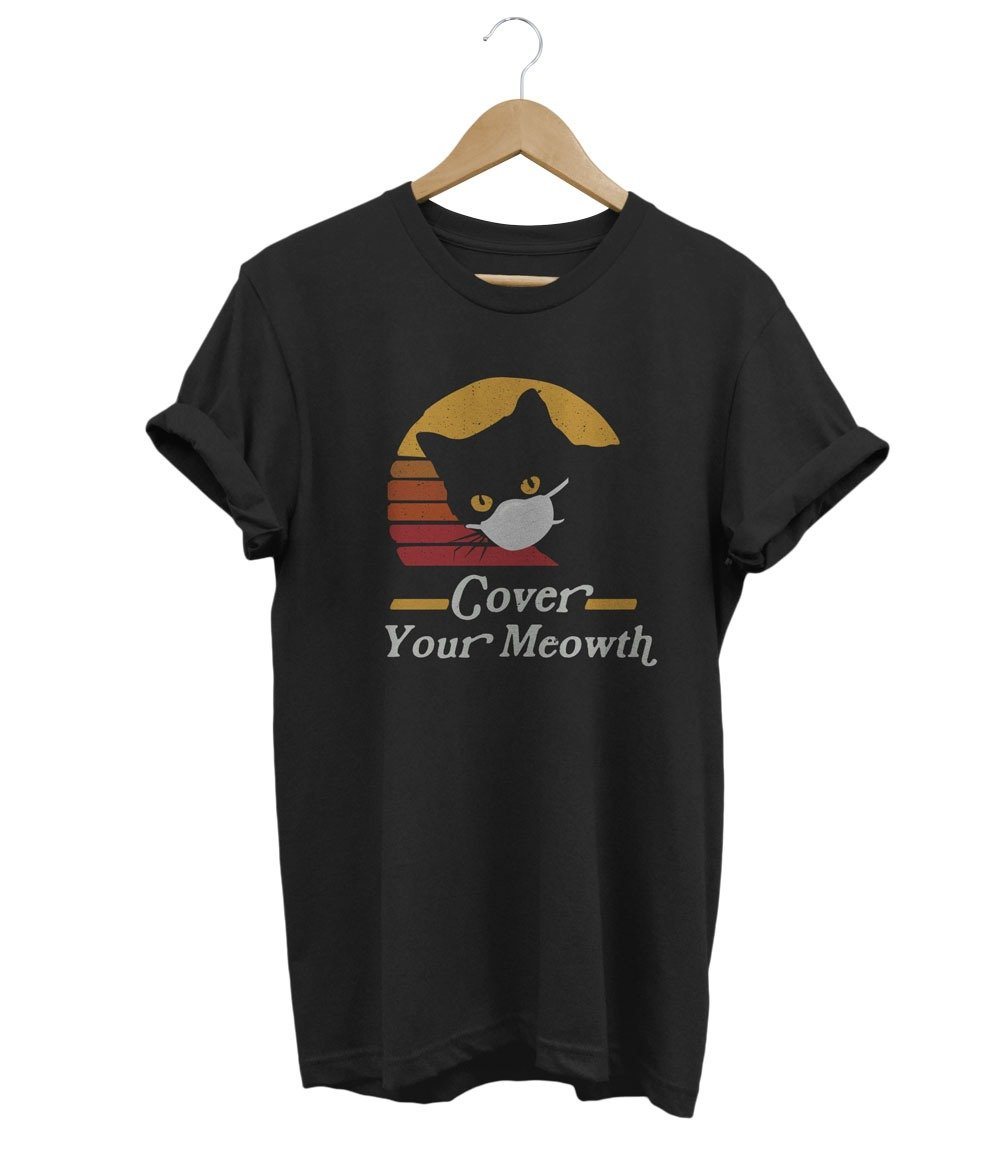 Cover Your Meowth T-Shirt LulaMeow Black S 