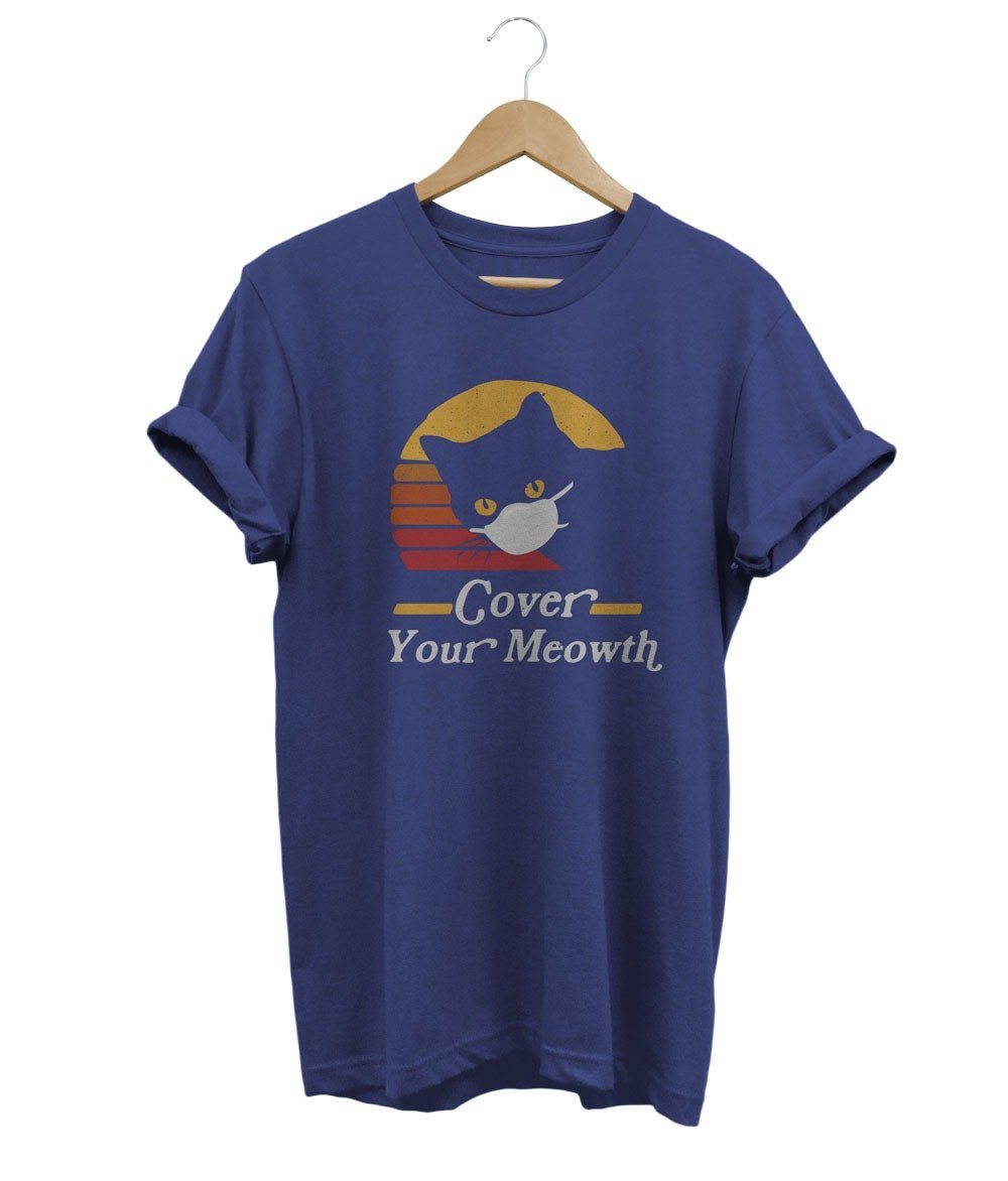 Cover Your Meowth T-Shirt LulaMeow Navy S 