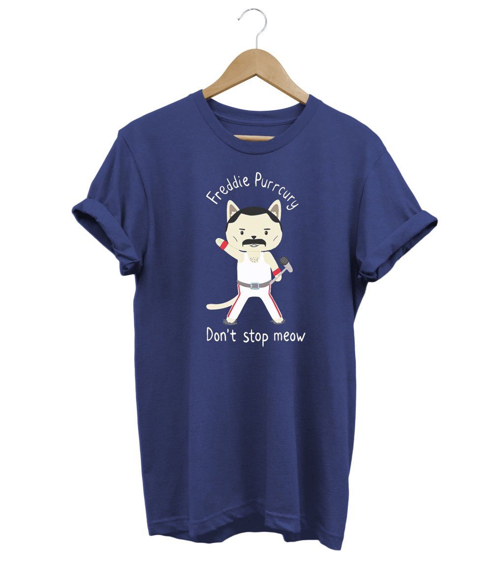 Don't Stop Meow T-Shirt LulaMeow Navy S 